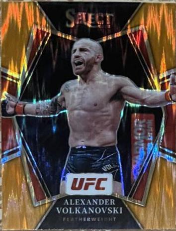 Alexander Volkanovski 2022 Panini Select UFC Premier Level #111 Orange Flash