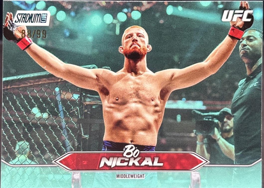 Bo Nickal 2025 Topps Stadium Club UFC Base #83 Turquoise