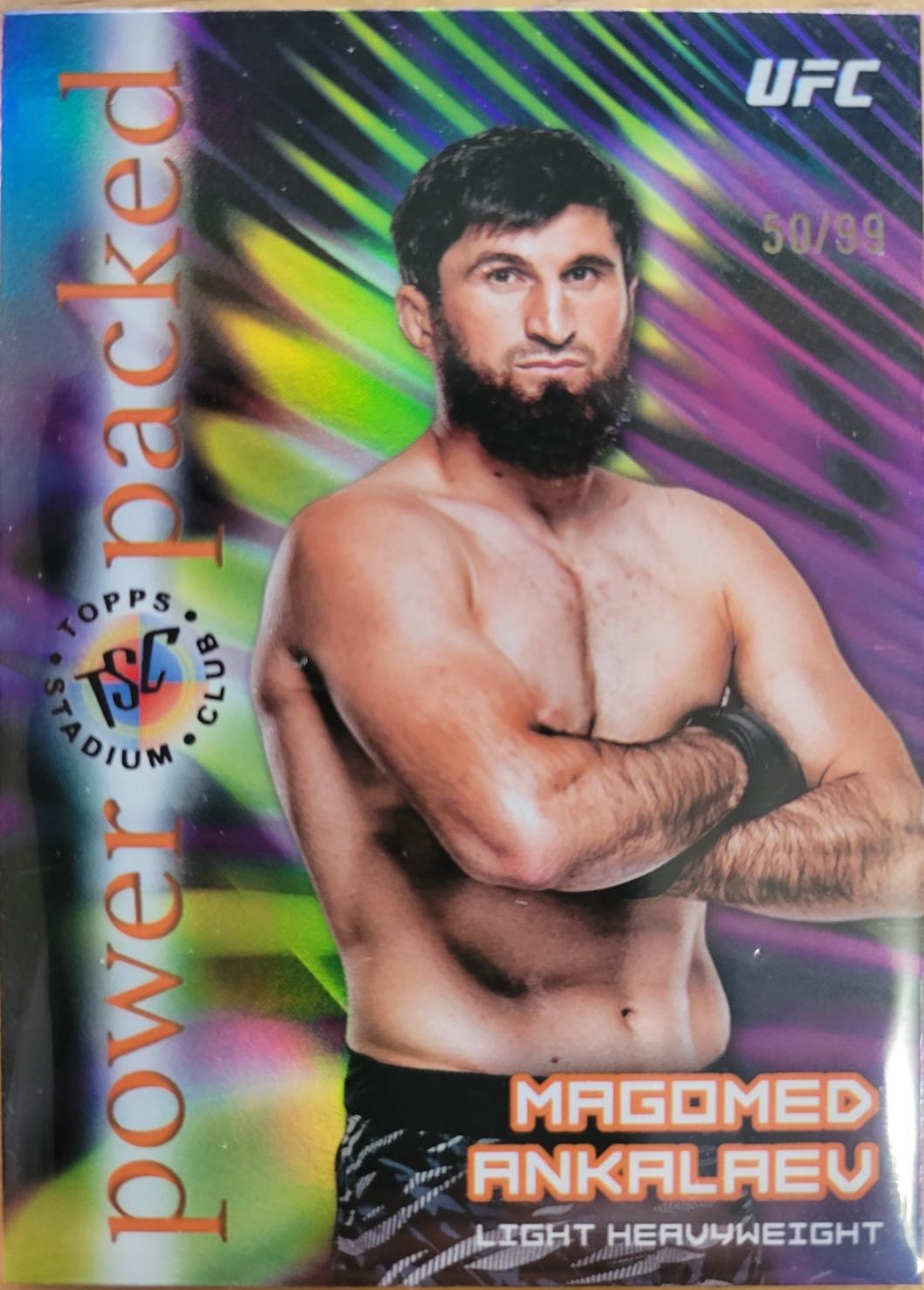Magomed Ankalaev 2025 Topps Stadium Club UFC Power Packed #PD-8 Black