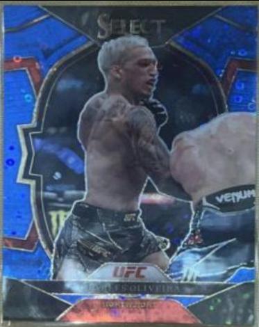 Charles Oliveira 2023 Panini Select UFC Concourse #45 Blue Disco