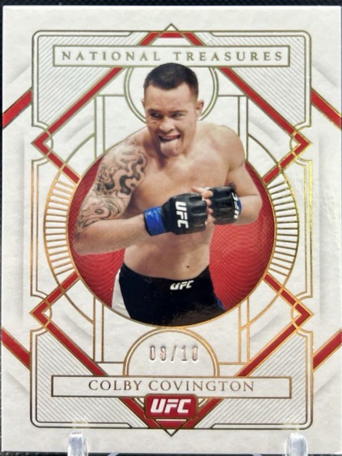 Colby Covington 2021 Panini Chronicles UFC Base National Treasures #347 Platinum