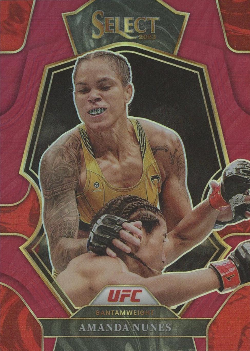 Amanda Nunes 2023 Panini Select UFC Premier Level #138 Maroon