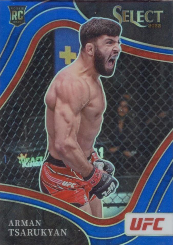 Arman Tsarukyan 2022 Panini Select UFC Octagonside #286 Blue Prizm