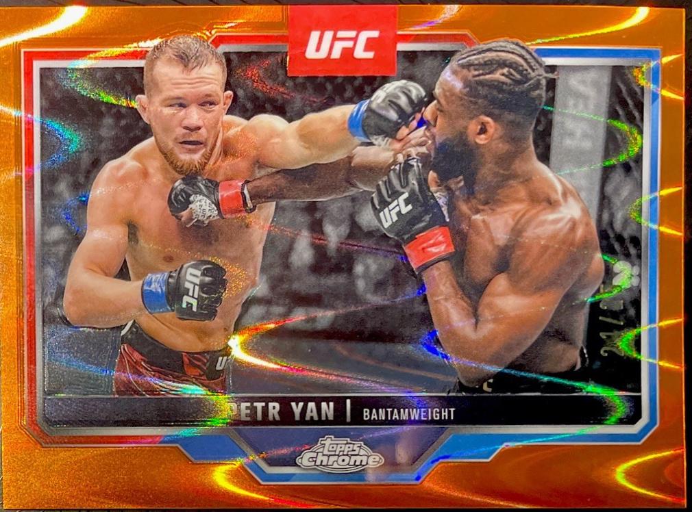 Petr Yan 2025 Topps Chrome UFC Base #116 Orange Refractor