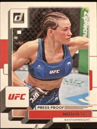 Miesha Tate 2023 Panini Donruss UFC Base #7 Press Proof Silver