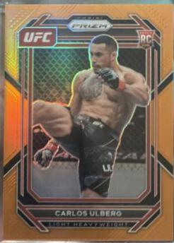 Carlos Ulberg 2023 Panini Prizm UFC Base #134 Orange