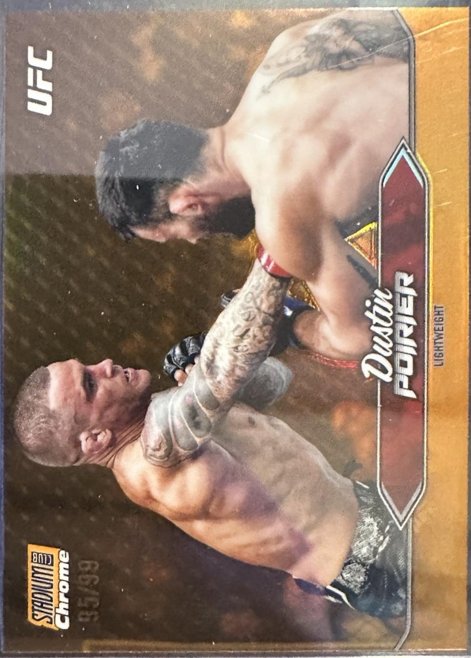 Dustin Poirier 2025 Topps Stadium Club UFC Base #138 Turquoise