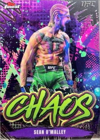Sean O'Malley 2024 Topps Finest UFC Chaos #CHA-21 Superfractor