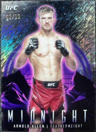 Arnold Allen 2024 Topps Midnight UFC Base #91 Midnight