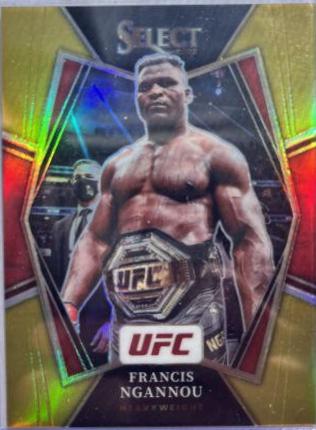 Francis Ngannou 2022 Panini Select UFC Premier Level #131 Gold