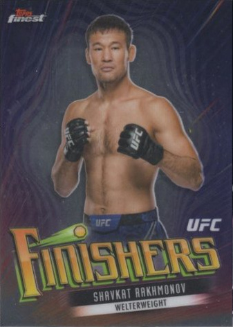 Shavkat Rakhmonov 2024 Topps Finest UFC Finishers #FIN-12 Superfractor