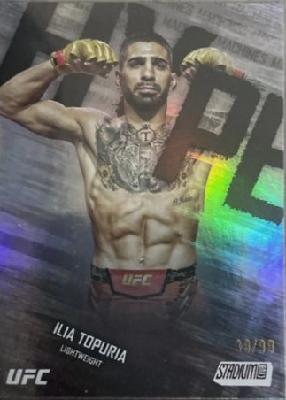 Ilia Topuria 2025 Topps Stadium Club UFC Hype Machines #HM-1 Red