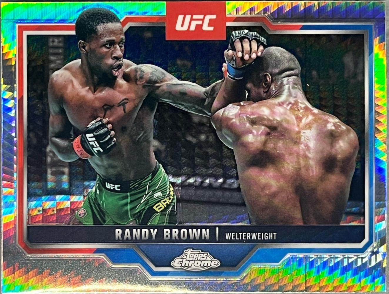 Randy Brown 2025 Topps Chrome UFC Base #23 Prism Refractor