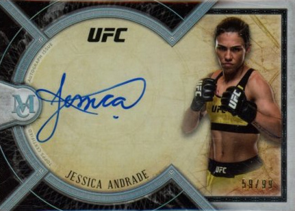 Jessica Andrade 2018 Topps UFC Museum Collection Museum Autographs #MA-JA Ruby