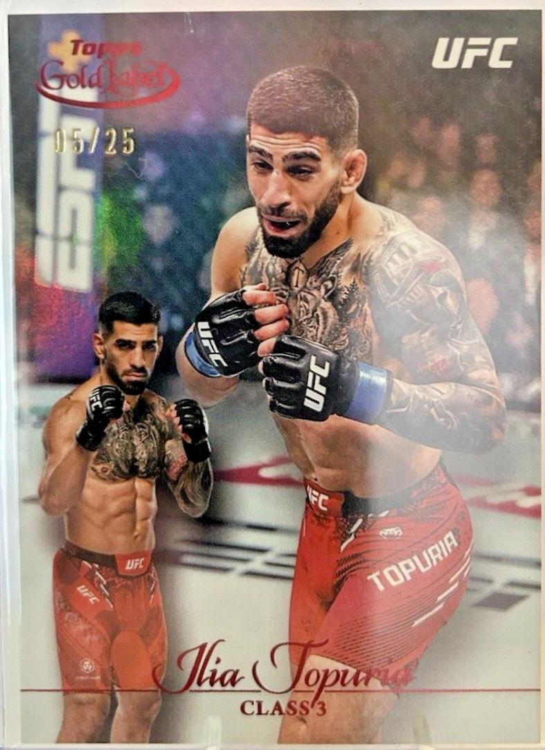 Ilia Topuria 2024 Topps Gold Label UFC Base Class III #8 Red