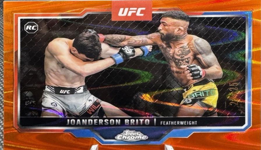 Joanderson Brito 2025 Topps Chrome UFC Base #176 Orange Refractor