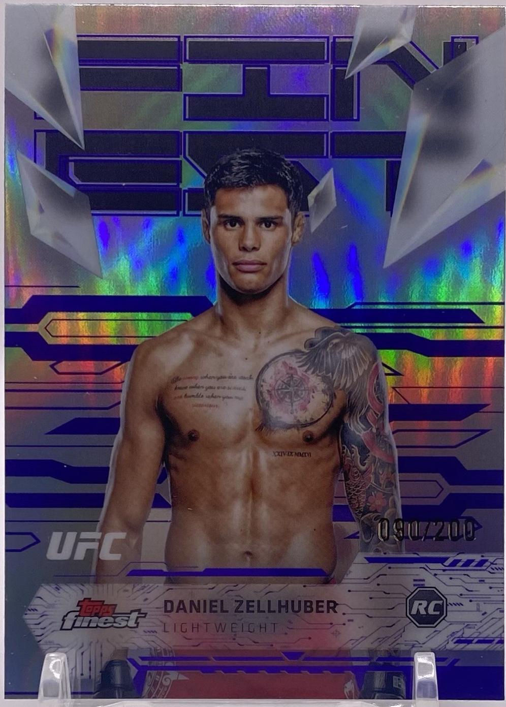 Daniel Zellhuber 2025 Topps Finest UFC Base Uncommon #146 Blue Refractor