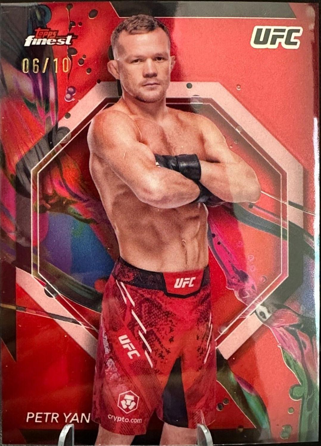 Petr Yan 2024 Topps Finest UFC Base Common #46 Red Refractor