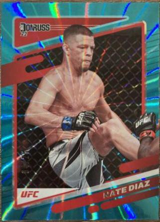 Nate Diaz 2022 Panini Donruss UFC Base #46 Teal