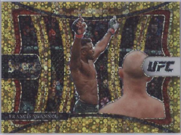 Francis Ngannou 2021 Panini Select UFC Premier Level #120 Gold Disco