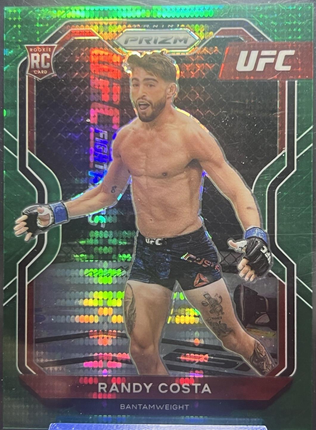 Randy Costa 2021 Panini Prizm UFC Base #89 Green Pulsar
