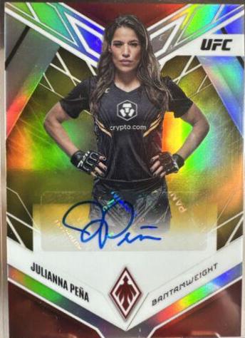 Julianna Peña 2023 Panini Chronicles UFC Phoenix Autographs #39 Gold