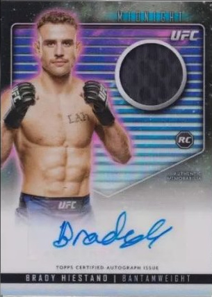 Brady Hiestand 2024 Topps Midnight UFC Relic Autographs #RCA-BHD Black Light