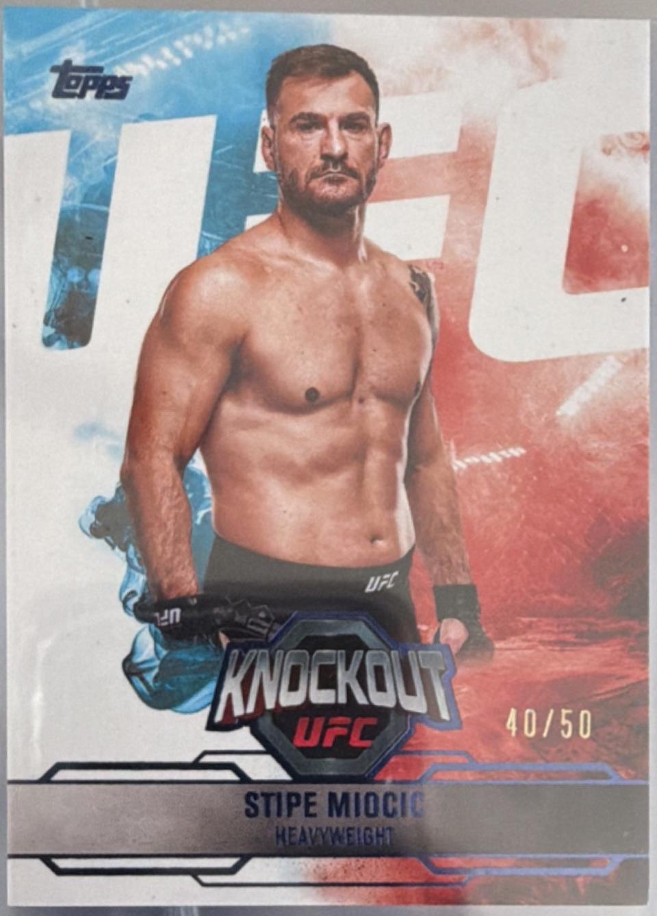 Stipe Miocic 2025 Topps Knockout UFC Base #3 Blue