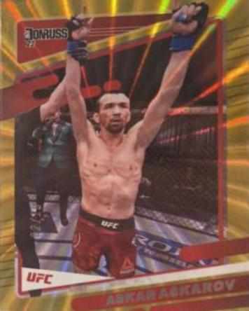 Askar Askarov 2022 Panini Donruss UFC Base #93 Gold