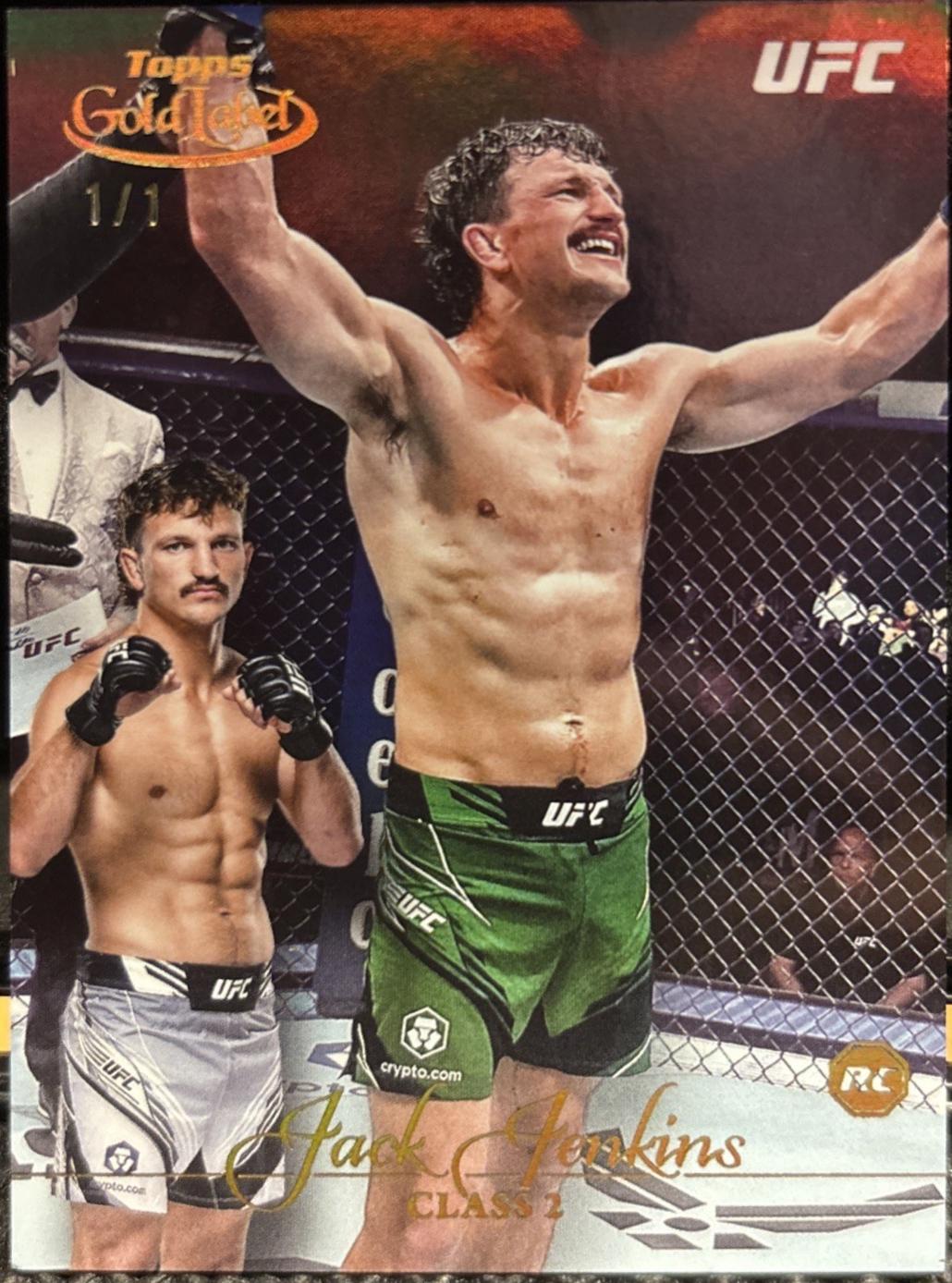 Jack Jenkins 2024 Topps Gold Label UFC Base Class I #64 Gold