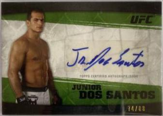 Junior Dos Santos 2010 Topps UFC Knockout Autographs #A-JDS Green