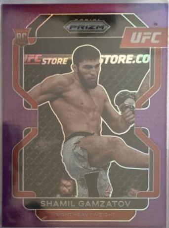 Shamil Gamzatov 2022 Panini Prizm UFC Base #182 Purple