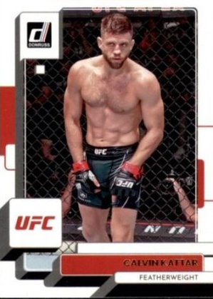 Calvin Kattar 2023 Panini Donruss UFC Base #118 Orange Laser