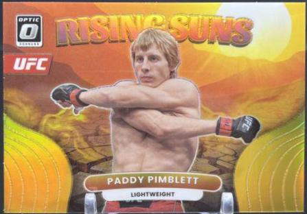 Paddy Pimblett 2023 Panini Donruss Optic UFC Rising Suns #6 Gold
