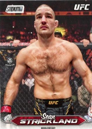 Sean Strickland 2025 Topps Stadium Club UFC Base #82 Green