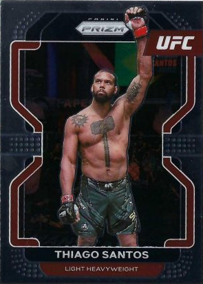 Thiago Santos 2022 Panini Prizm UFC Base #124 Black
