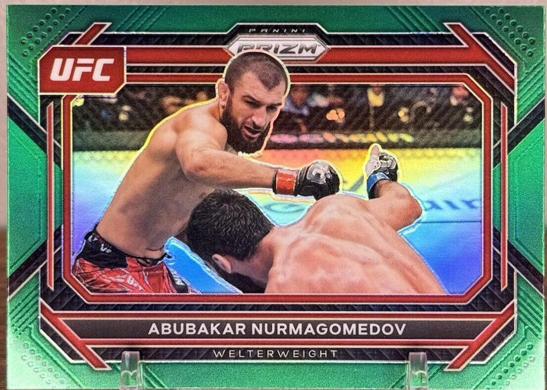 Abubakar Nurmagomedov 2023 Panini Prizm UFC Base #33 Green