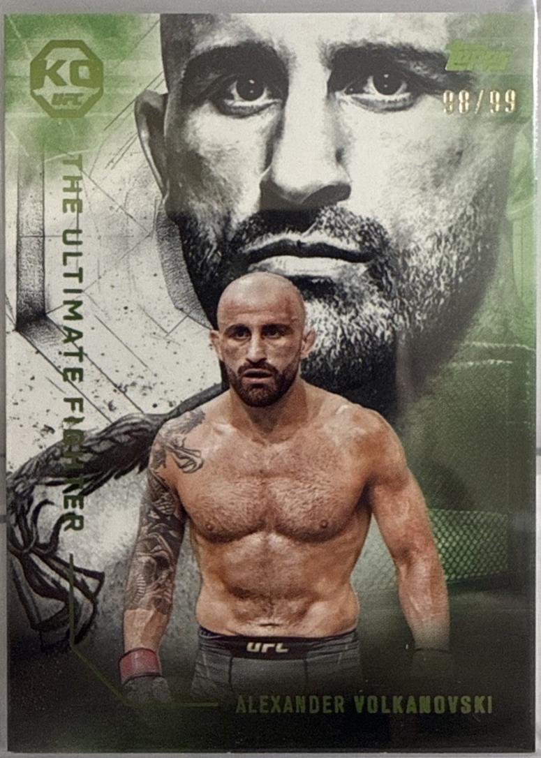 Alexander Volkanovski 2025 Topps Knockout UFC The Ultimate Fighter #UF-5 Lime Green