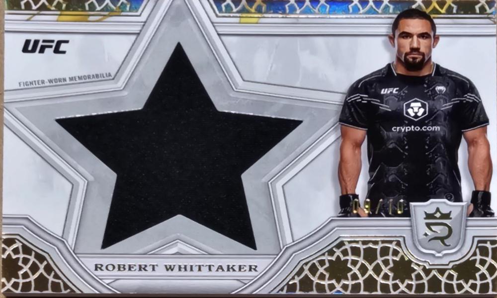 Robert Whittaker 2024 Topps Royalty UFC Star Relics #SRR-22 Gold
