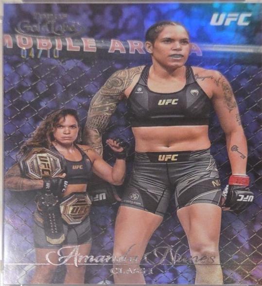 Amanda Nunes 2024 Topps Gold Label UFC Base Class I #34 Black