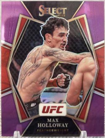 Max Holloway 2022 Panini Select UFC Premier Level #161 Purple