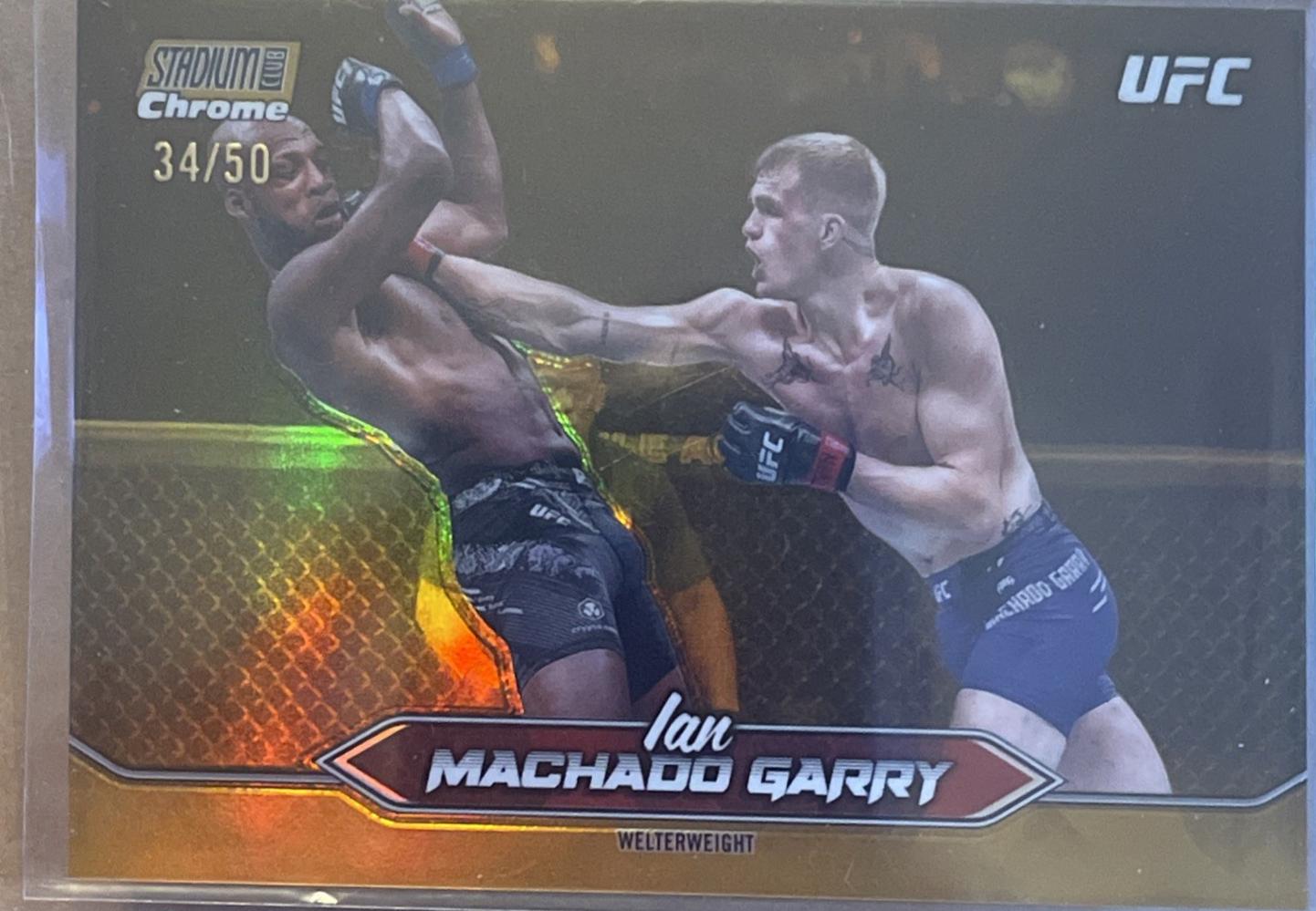 Ian Machado Garry 2025 Topps Stadium Club UFC Base Chrome #C-114 Gold Refractor