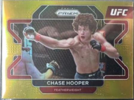 Chase Hooper 2022 Panini Prizm UFC Base #97 Gold