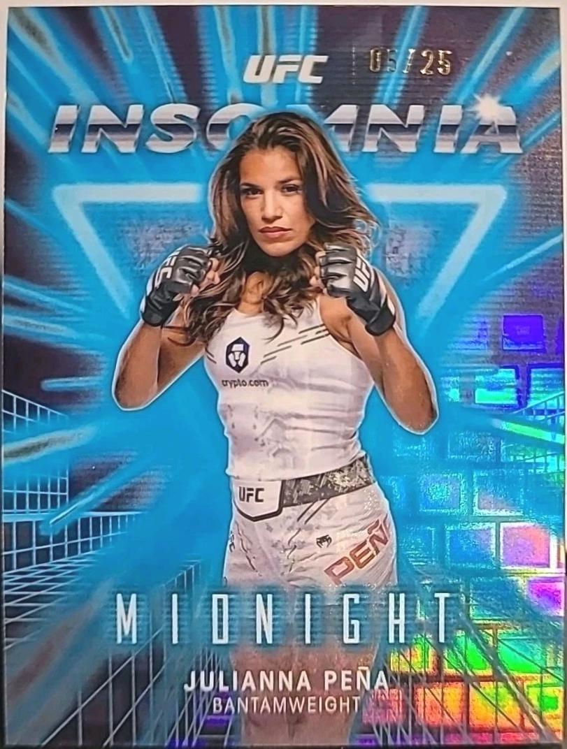 Julianna Peña 2025 Topps Midnight UFC Insomnia #IN-22 Moonrise