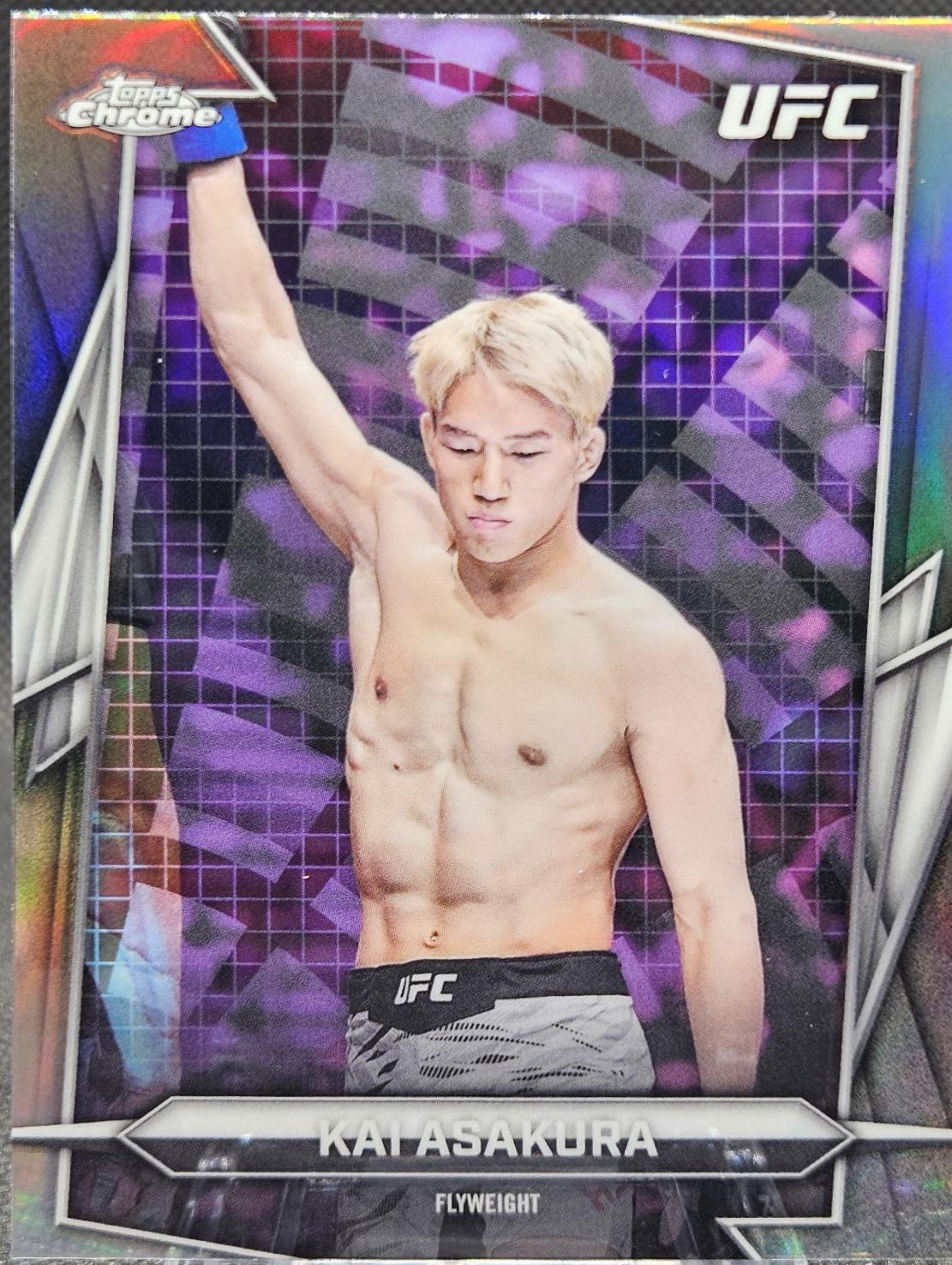 Kai Asakura 2026 Topps Chrome UFC Base #26 Sonar Refractor