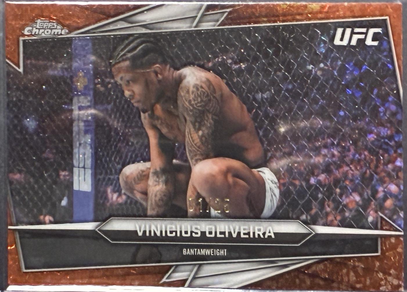 Vinicius Oliveira 2026 Topps Chrome UFC Base #122 Orange Refractor