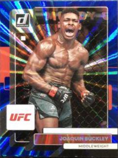 Joaquin Buckley 2023 Panini Donruss UFC Base #24 Blue Laser