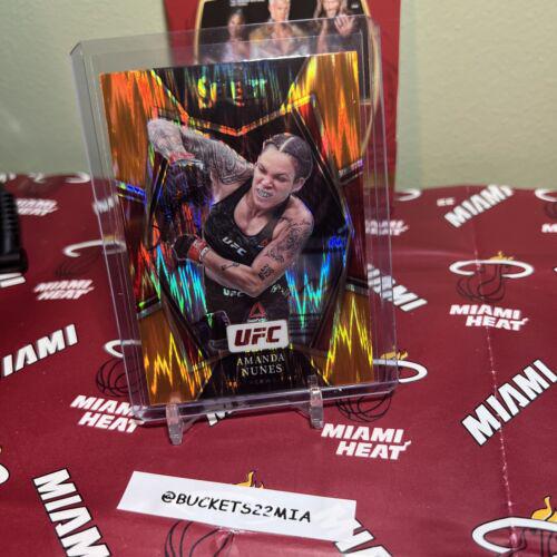 Amanda Nunes 2022 Panini Select UFC Premier Level #193 Orange Flash
