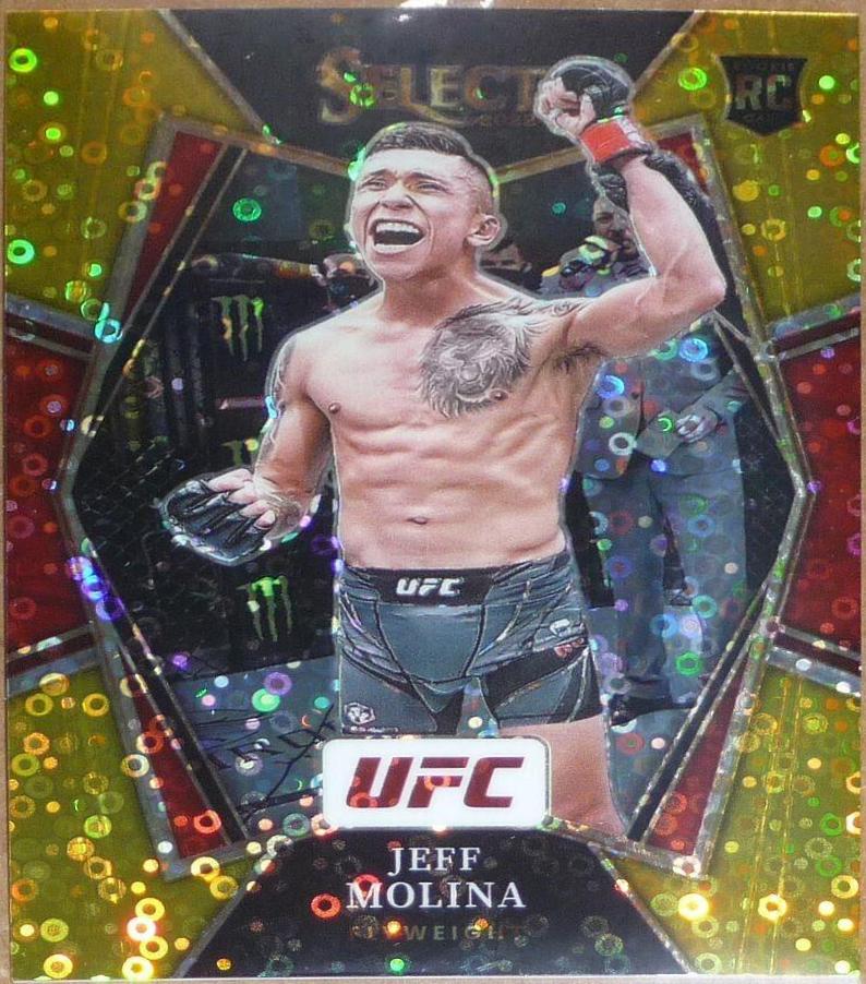 Jeff Molina 2022 Panini Select UFC Premier Level #149 Gold Disco