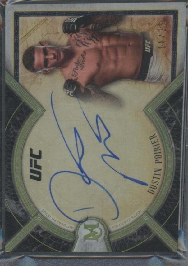Dustin Poirier 2018 Topps UFC Museum Collection Museum Autographs #MA-DP Gold